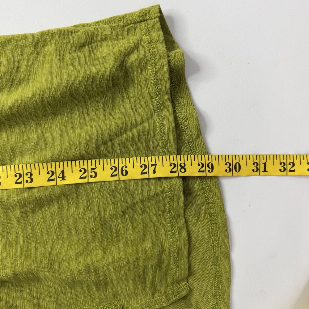 Habitat Tunic Womens XL Green Scoop Neck Long Sleeve Pockets Lagenlook Olive - Picture 9 of 13